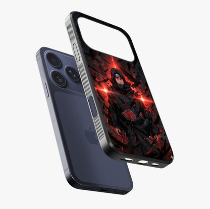 Focus Mode On Glass Case laid diagonally highlighting side profile, edges and glossy glass shine.