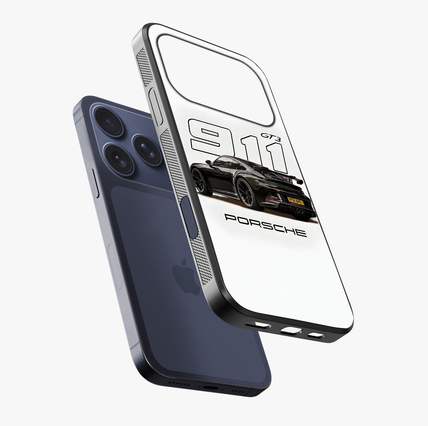 Turbo Legacy Icon Glass Case laid diagonally highlighting side profile, edges and glossy glass shine.