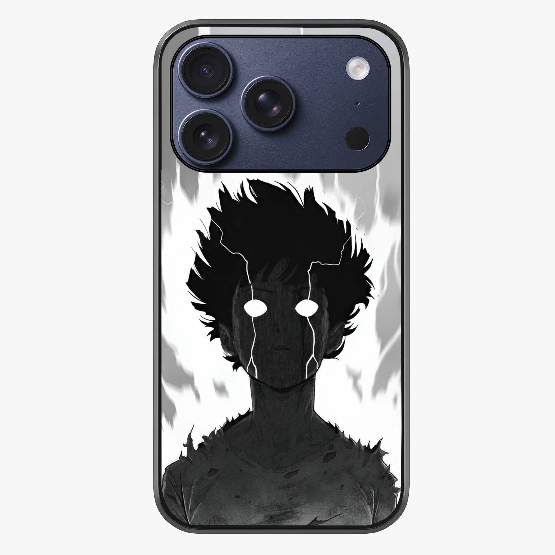 Awakened Inner Rage Glass Case showing full back design in clean flat view with glossy glass finish.