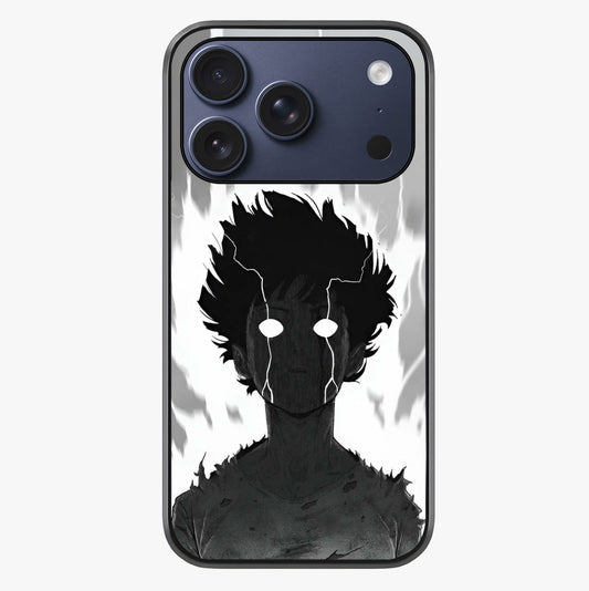 Awakened Inner Rage Glass Case showing full back design in clean flat view with glossy glass finish.