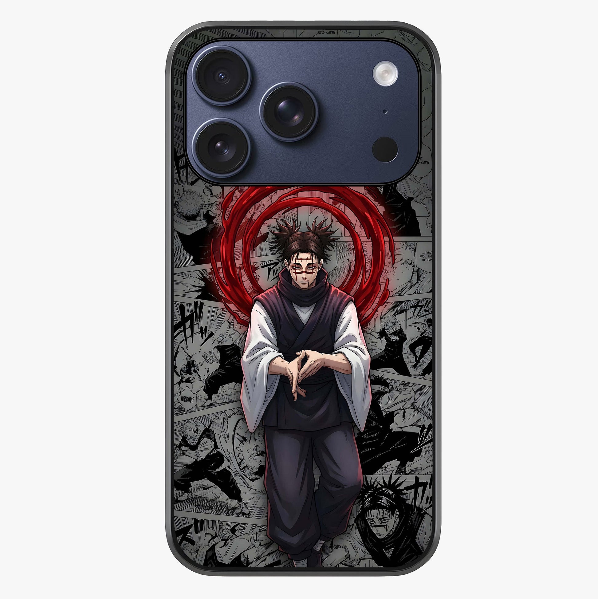 Cursed Ritual Ascension Glass Case showing full back design in clean flat view with glossy glass finish.