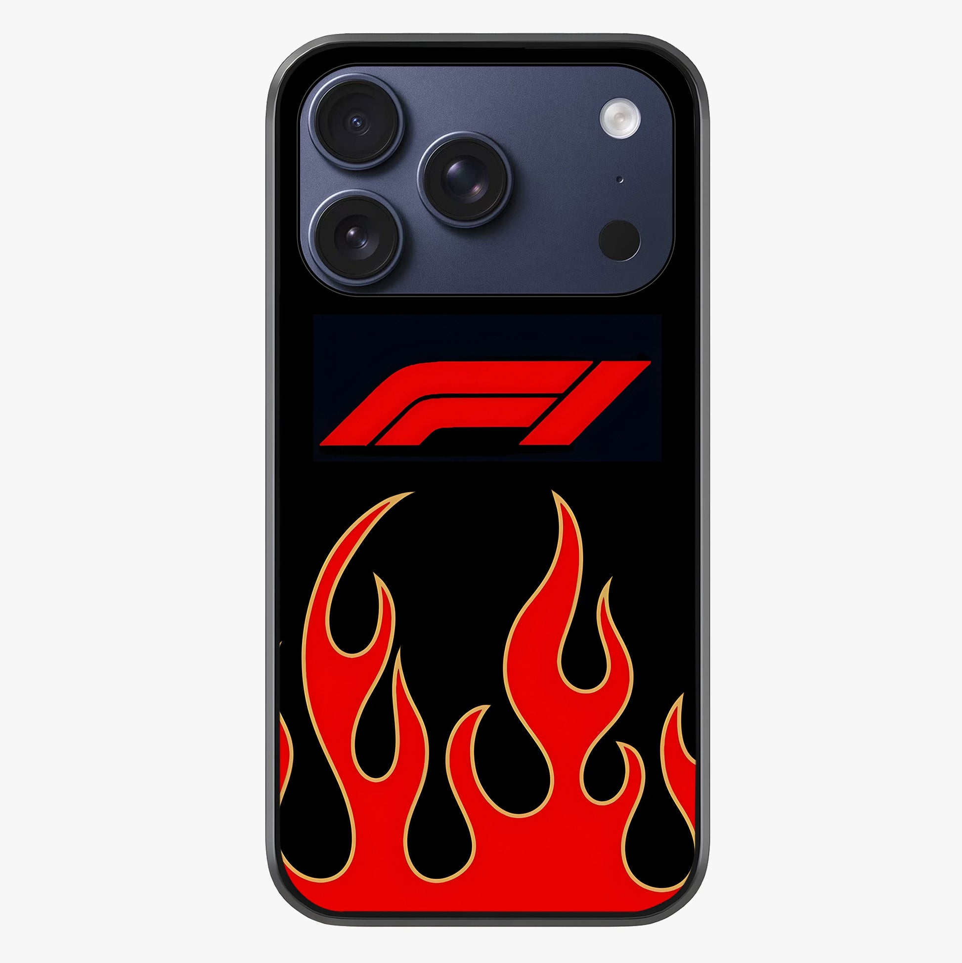 Fire F11 Glass Case showing full back design in clean flat view with glossy glass finish.