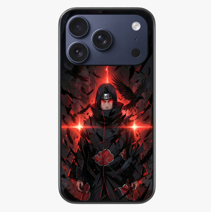 Focused Blade Discipline Glass Case showing full back design in clean flat view with glossy glass finish.