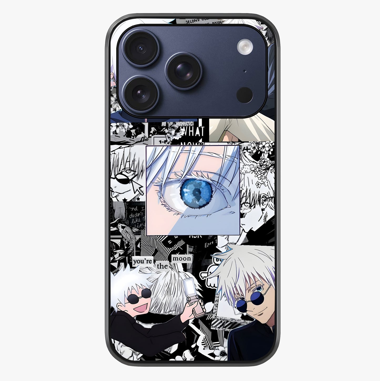Infinity Sorcerer Chaos Glass Case showing full back design in clean flat view with glossy glass finish.
