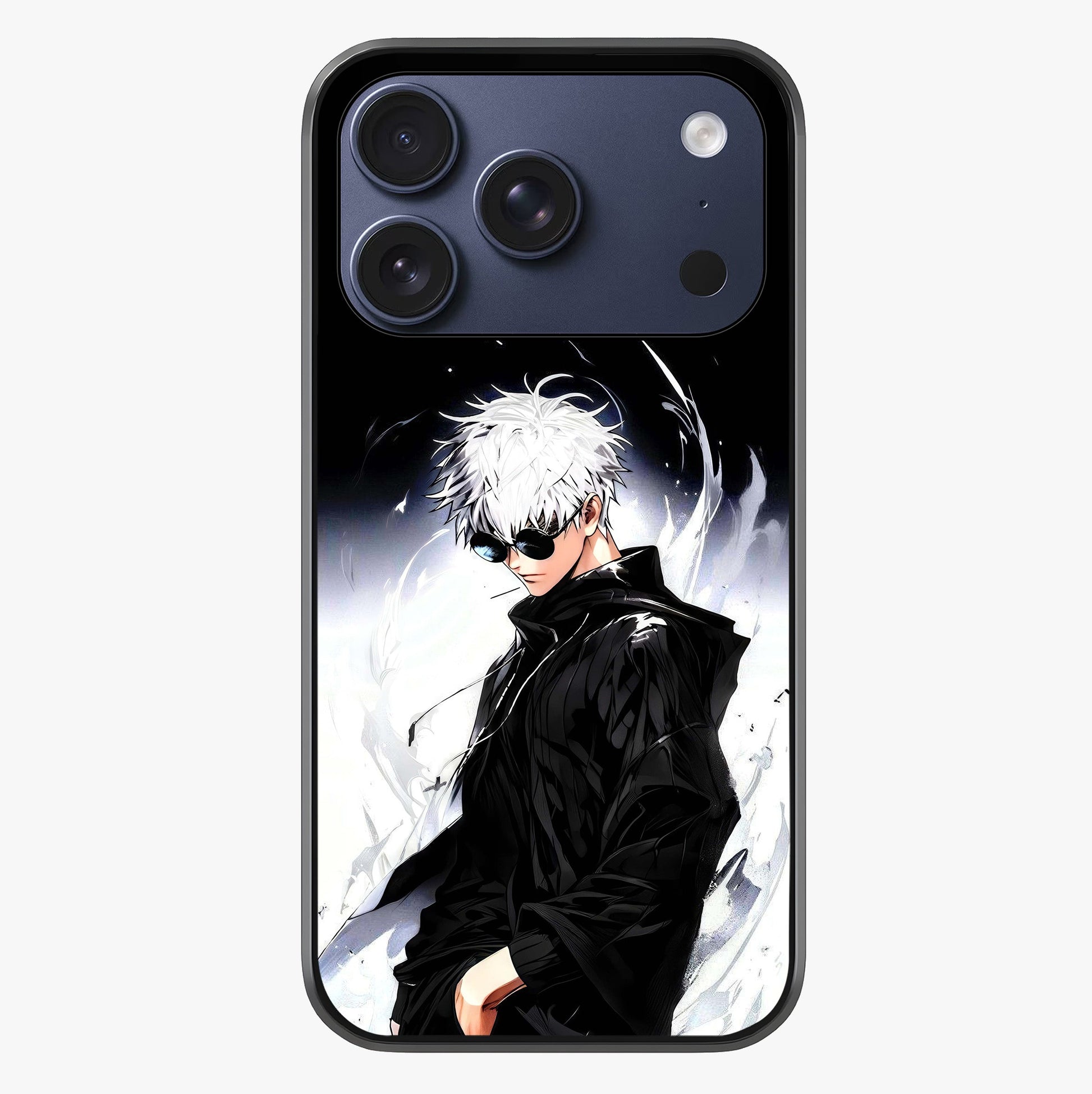 Limitless Shadow King Glass Case showing full back design in clean flat view with glossy glass finish.