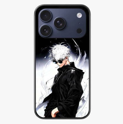 Limitless Shadow King Glass Case showing full back design in clean flat view with glossy glass finish.