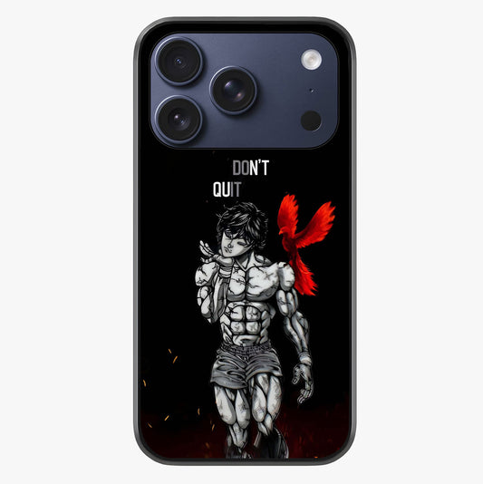 Rise Beyond Limits Glass Case showing full back design in clean flat view with glossy glass finish.