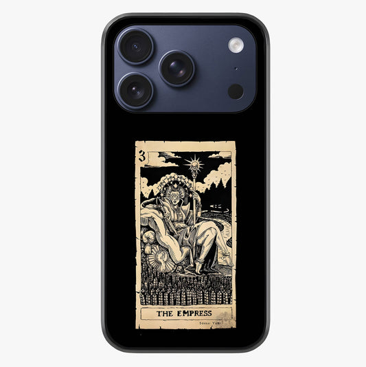 The Empress Glass Case showing full back design in clean flat view with glossy glass finish.