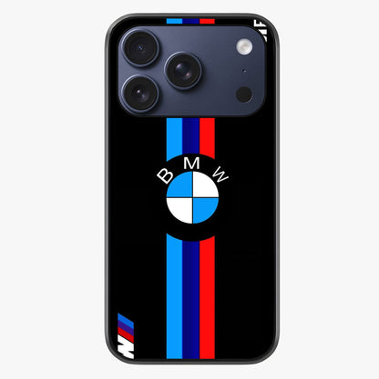 Turbo Bmw Beast Glass Case showing full back design in clean flat view with glossy glass finish.