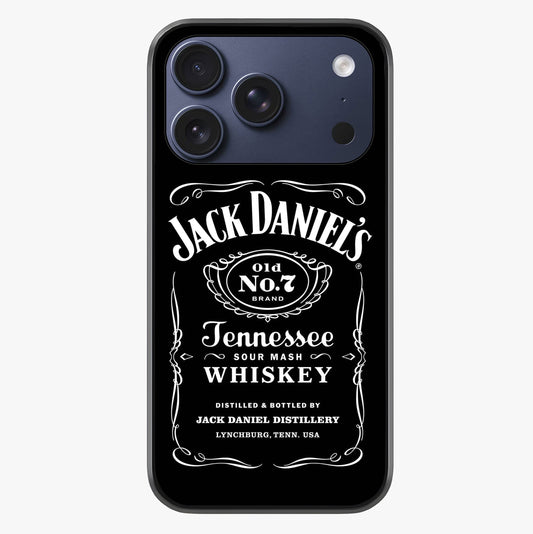 Vintage Whiskey Heritage Glass Case showing full back design in clean flat view with glossy glass finish.