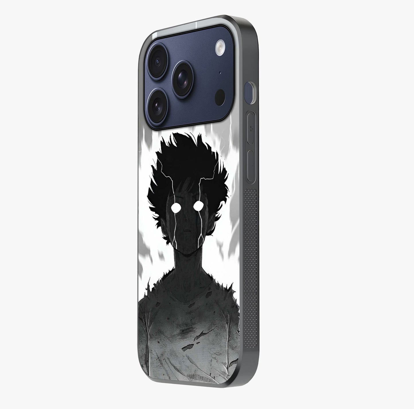 Awakened Inner Rage Glass Case photographed in natural light showing reflective finish and design depth.