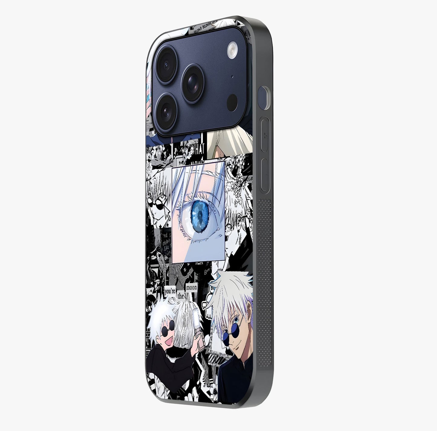 Infinity Sorcerer Chaos Glass Case photographed in natural light showing reflective finish and design depth.