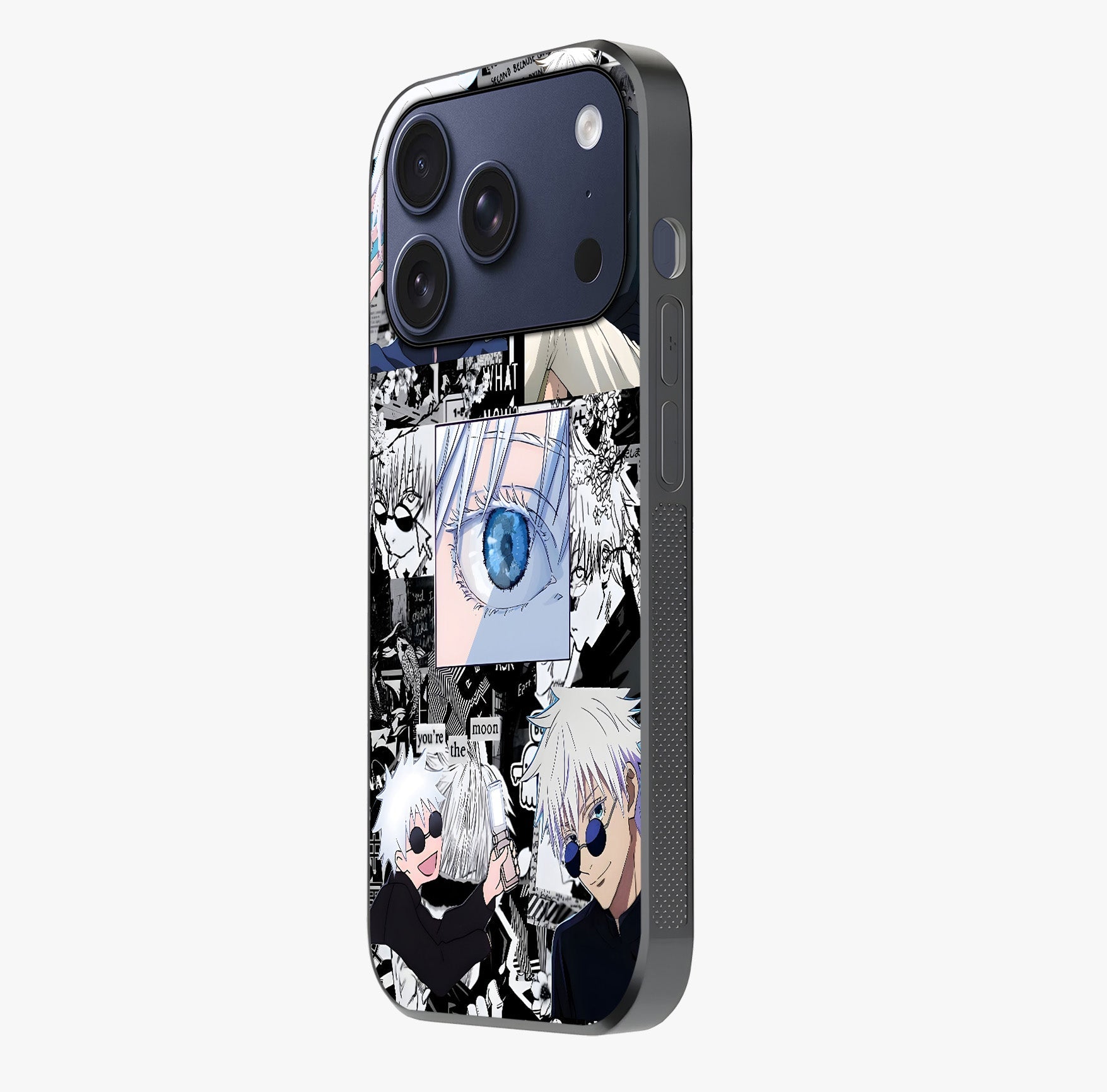 Infinity Sorcerer Chaos Glass Case photographed in natural light showing reflective finish and design depth.