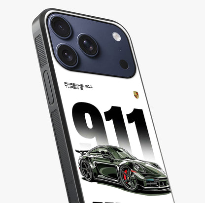 911 Turbo Dominance Glass Case captured at a warm angle highlighting gloss, texture and premium glass finish.