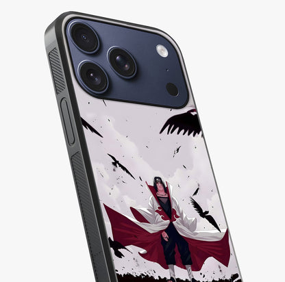 Crimson Crow Ascension Glass Case captured at a warm angle highlighting gloss, texture and premium glass finish.