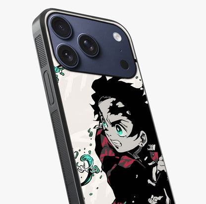 Demon Slayer Glass Case captured at a warm angle highlighting gloss, texture and premium glass finish.