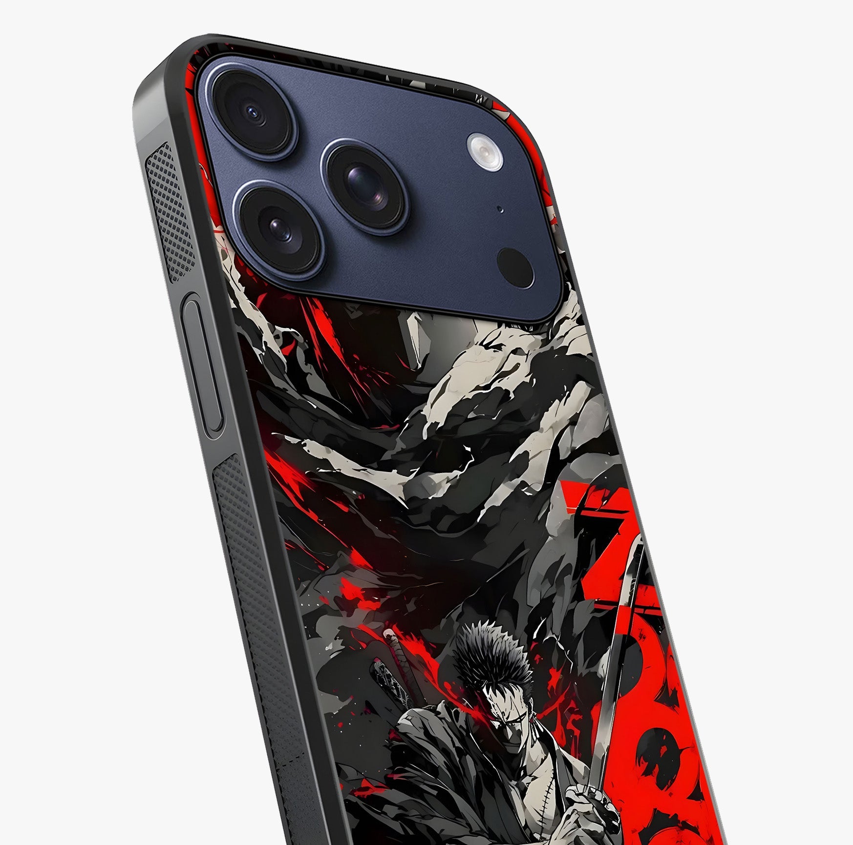 Demon Sword Resolve Glass Case captured at a warm angle highlighting gloss, texture and premium glass finish.