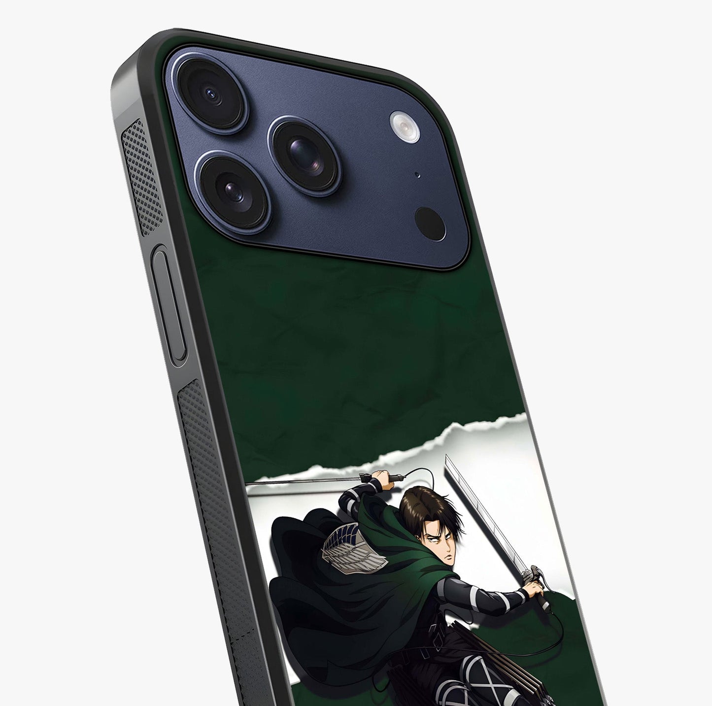 Emerald War Vanguard Glass Case captured at a warm angle highlighting gloss, texture and premium glass finish.