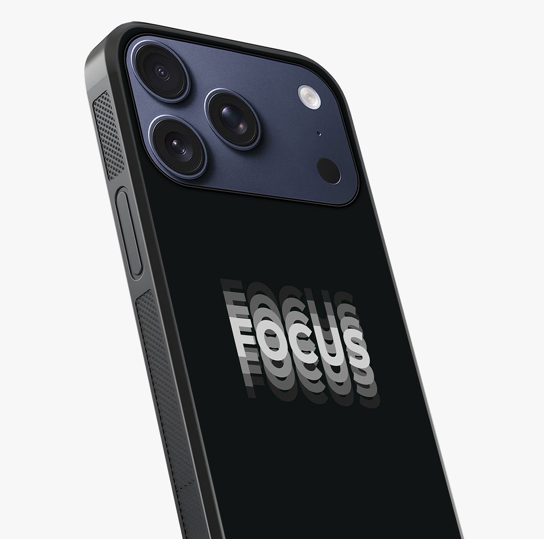 Focused Blade Discipline Glass Case captured at a warm angle highlighting gloss, texture and premium glass finish.