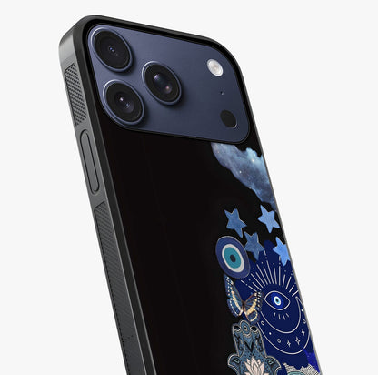 Galactic Charm Cluster Glass Case captured at a warm angle highlighting gloss, texture and premium glass finish.