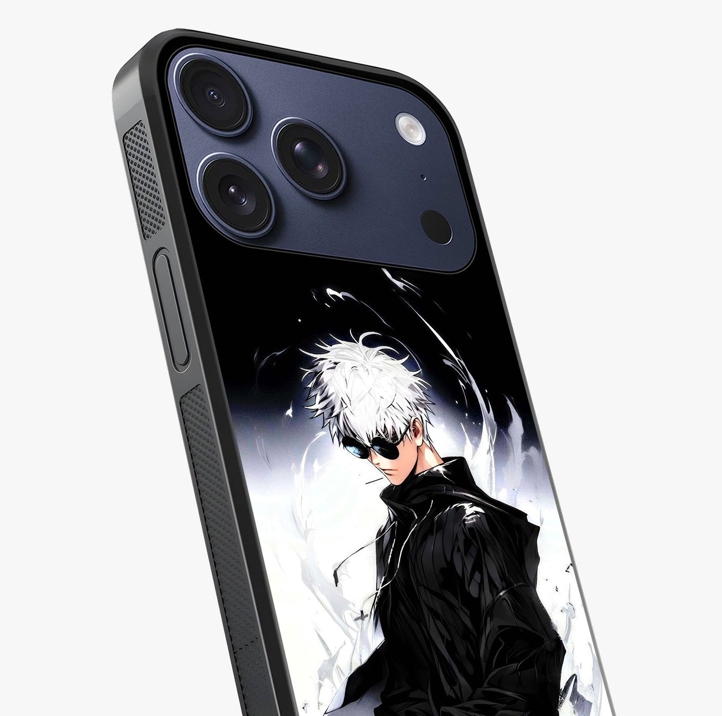 Limitless Shadow King Glass Case captured at a warm angle highlighting gloss, texture and premium glass finish.
