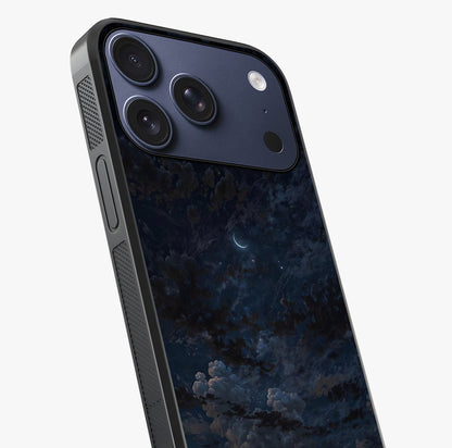 Lunar Veil Silence Glass Case captured at a warm angle highlighting gloss, texture and premium glass finish.