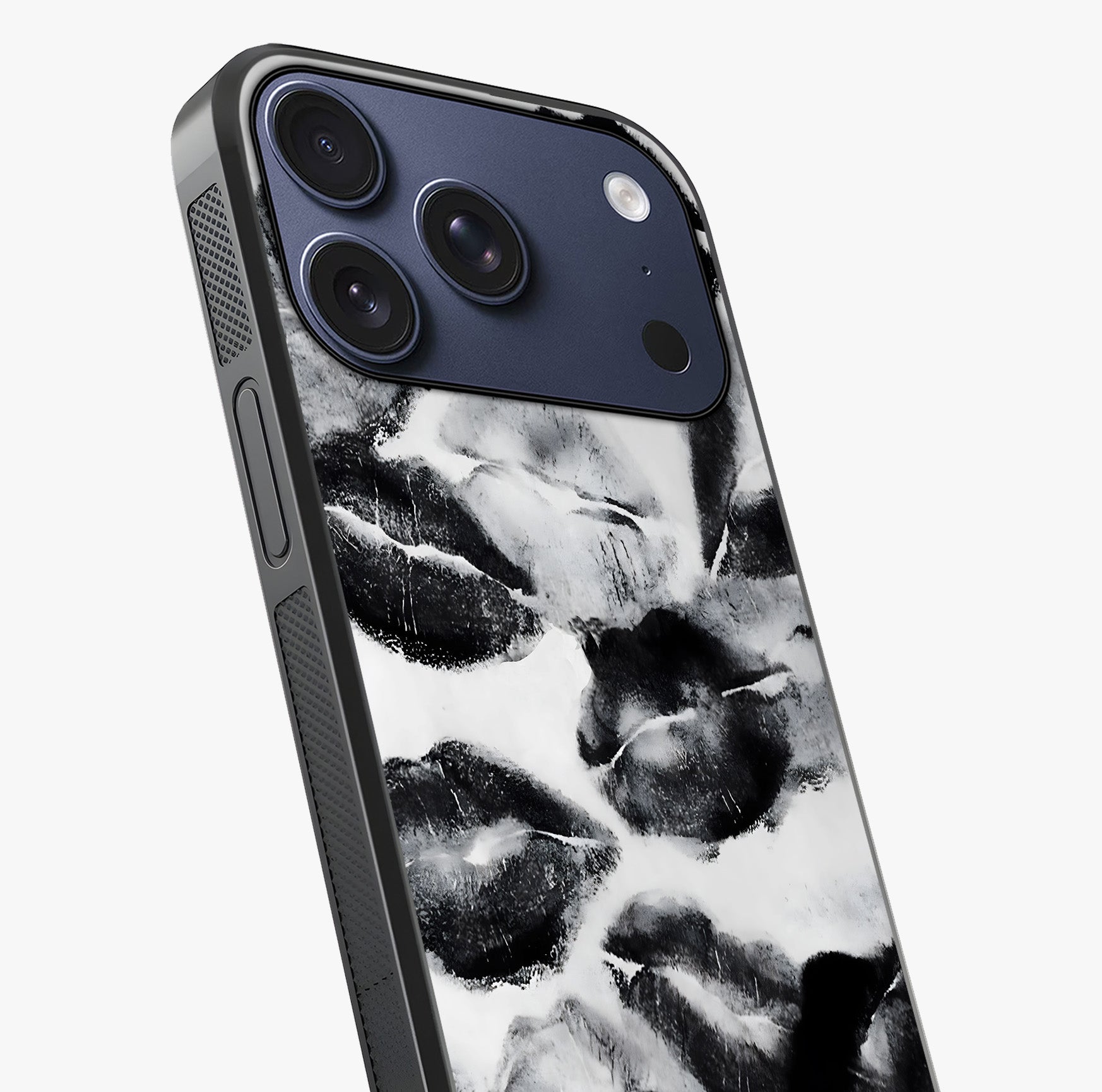 Midnight Kiss Marks Glass Case captured at a warm angle highlighting gloss, texture and premium glass finish.