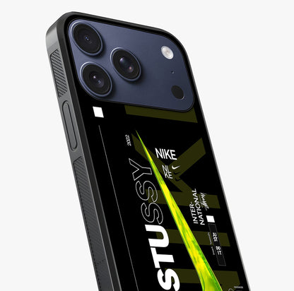 Neon Street Edition Glass Case captured at a warm angle highlighting gloss, texture and premium glass finish.