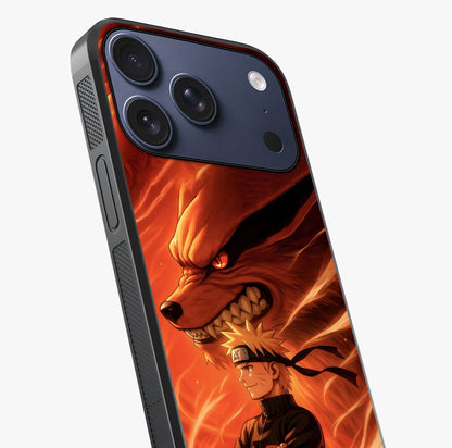 Nine Tails Legacy Glass Case captured at a warm angle highlighting gloss, texture and premium glass finish.