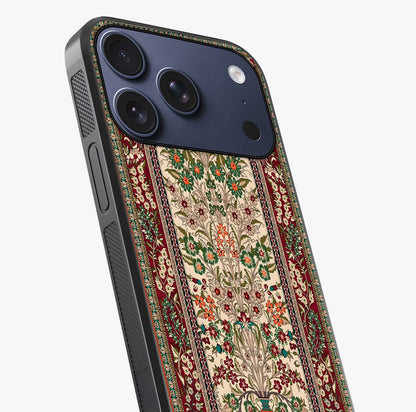Persian Inspired Glass Case captured at a warm angle highlighting gloss, texture and premium glass finish.