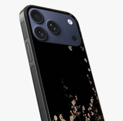 Petal Moon Light With Custom Name Glass Case captured at a warm angle highlighting gloss, texture and premium glass finish.