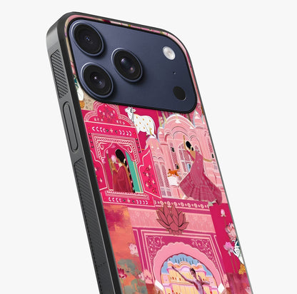 Pink Palace Muse Glass Case captured at a warm angle highlighting gloss, texture and premium glass finish.