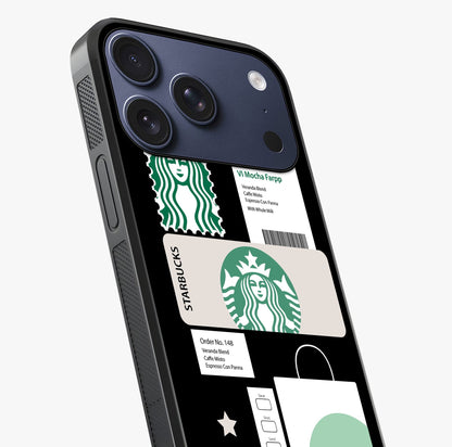 Starbucks Mocha Glass Case captured at a warm angle highlighting gloss, texture and premium glass finish.