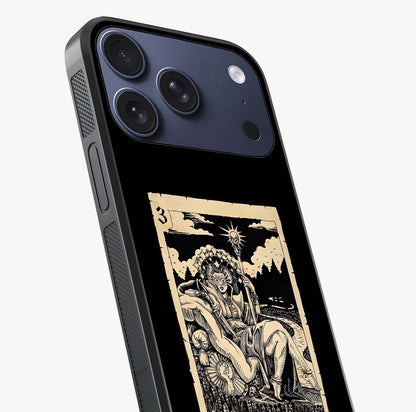 The Empress Glass Case captured at a warm angle highlighting gloss, texture and premium glass finish.