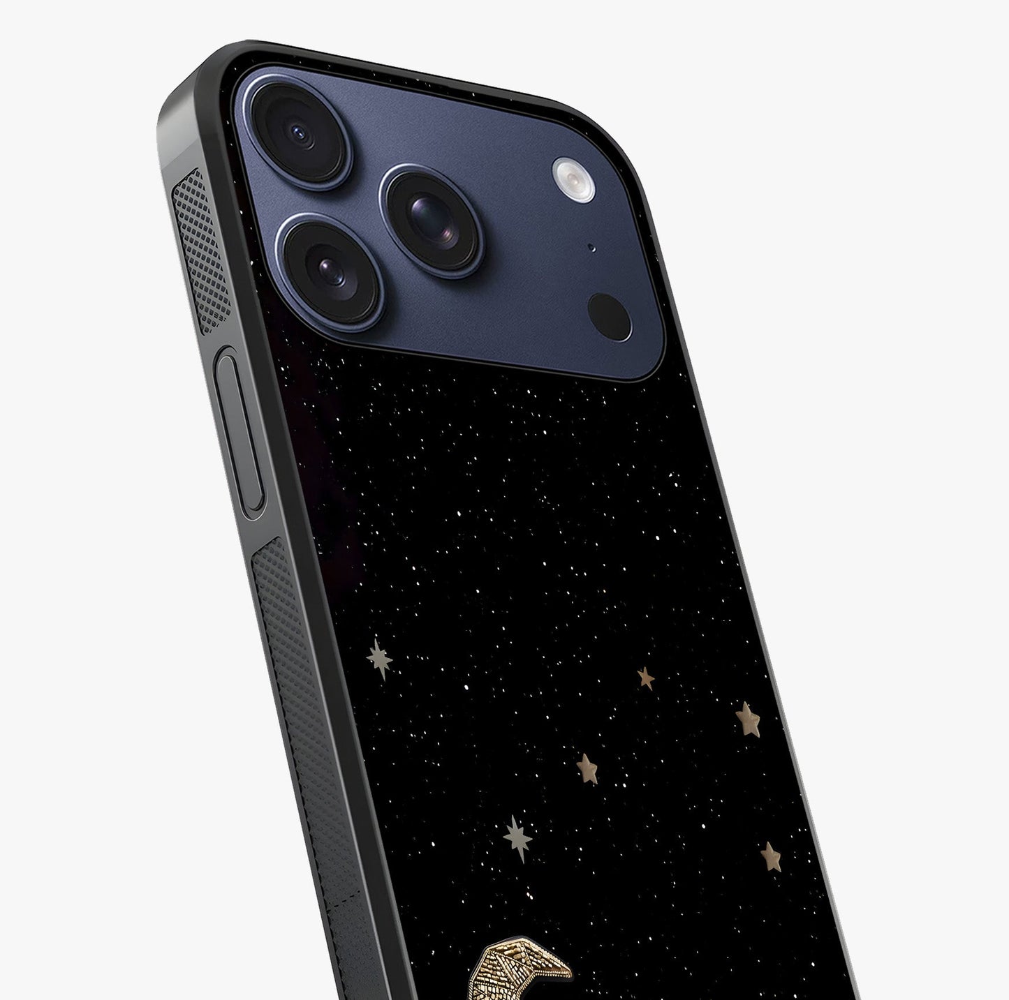 Twinkle Star With Half Moon Glass Case captured at a warm angle highlighting gloss, texture and premium glass finish.
