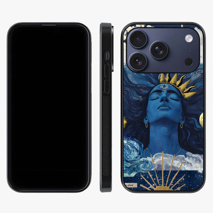 Aesthetic Lord Shiva Glass Case displayed upright for full design visibility and premium finish.