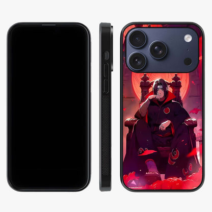 Blood Moon Sovereign Glass Case displayed upright for full design visibility and premium finish.