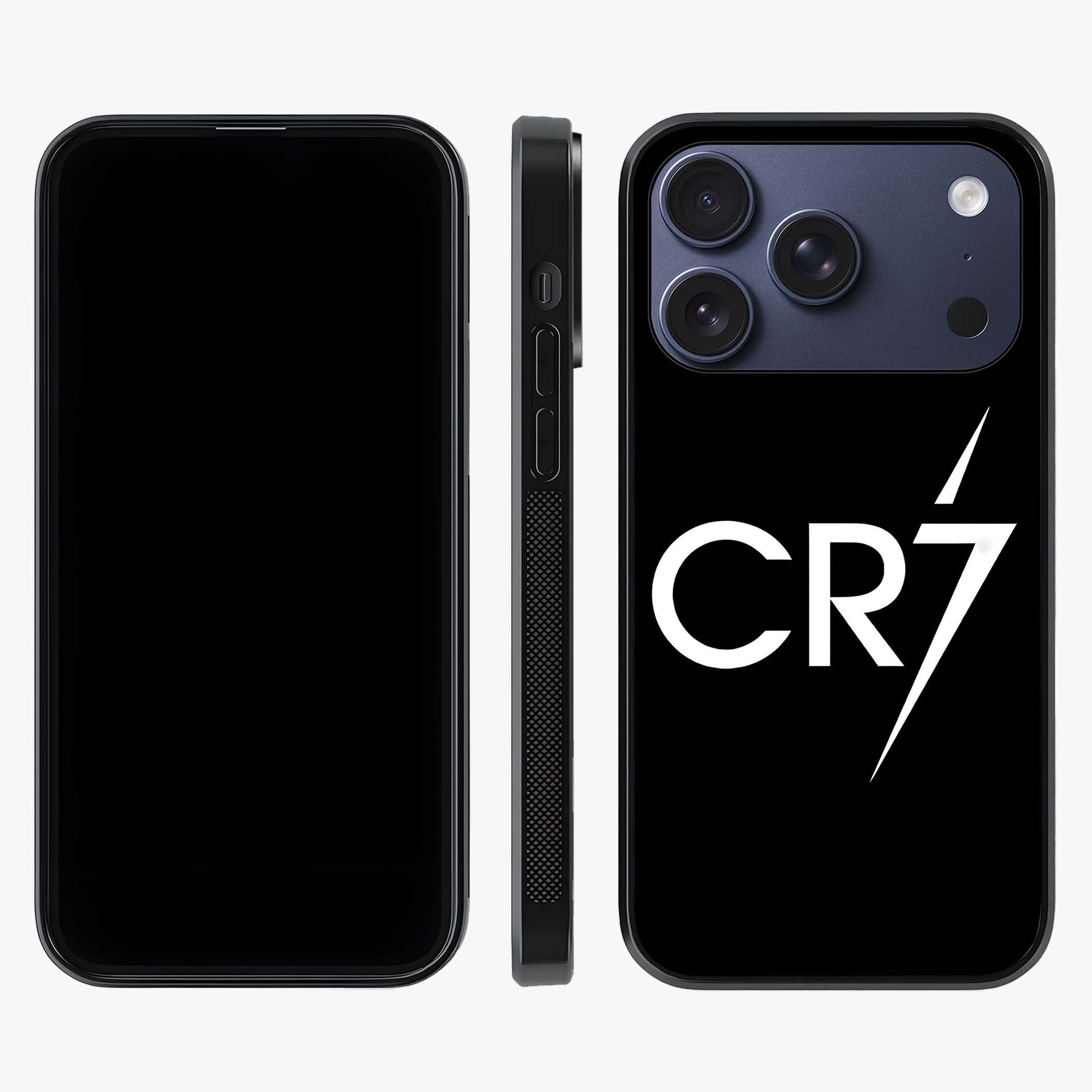 Cr7 Elite Strike Glass Case displayed upright for full design visibility and premium finish.