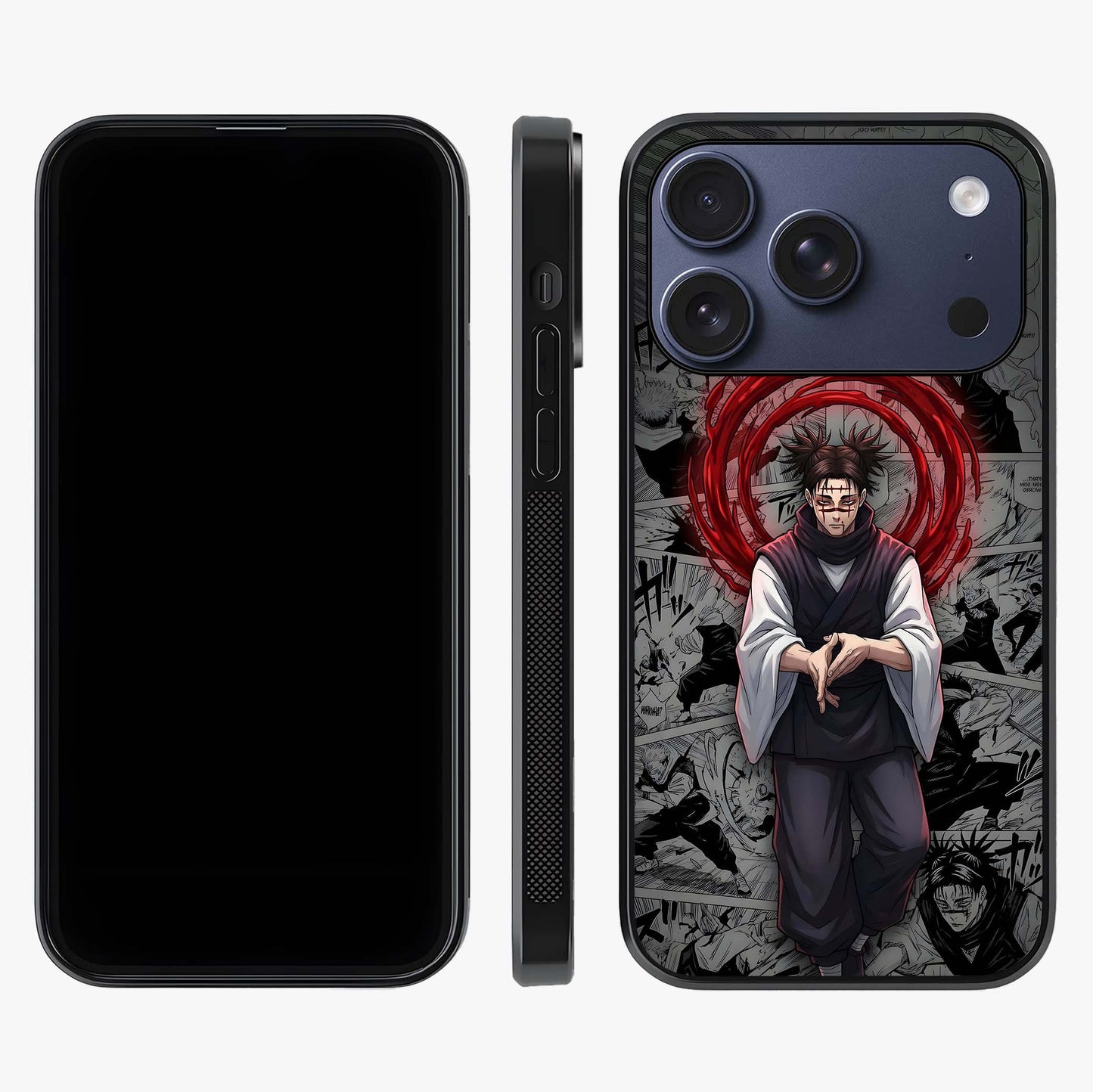 Cursed Ritual Ascension Glass Case displayed upright for full design visibility and premium finish.