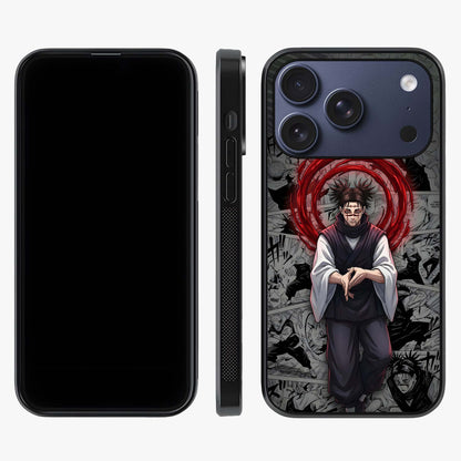 Cursed Ritual Ascension Glass Case displayed upright for full design visibility and premium finish.