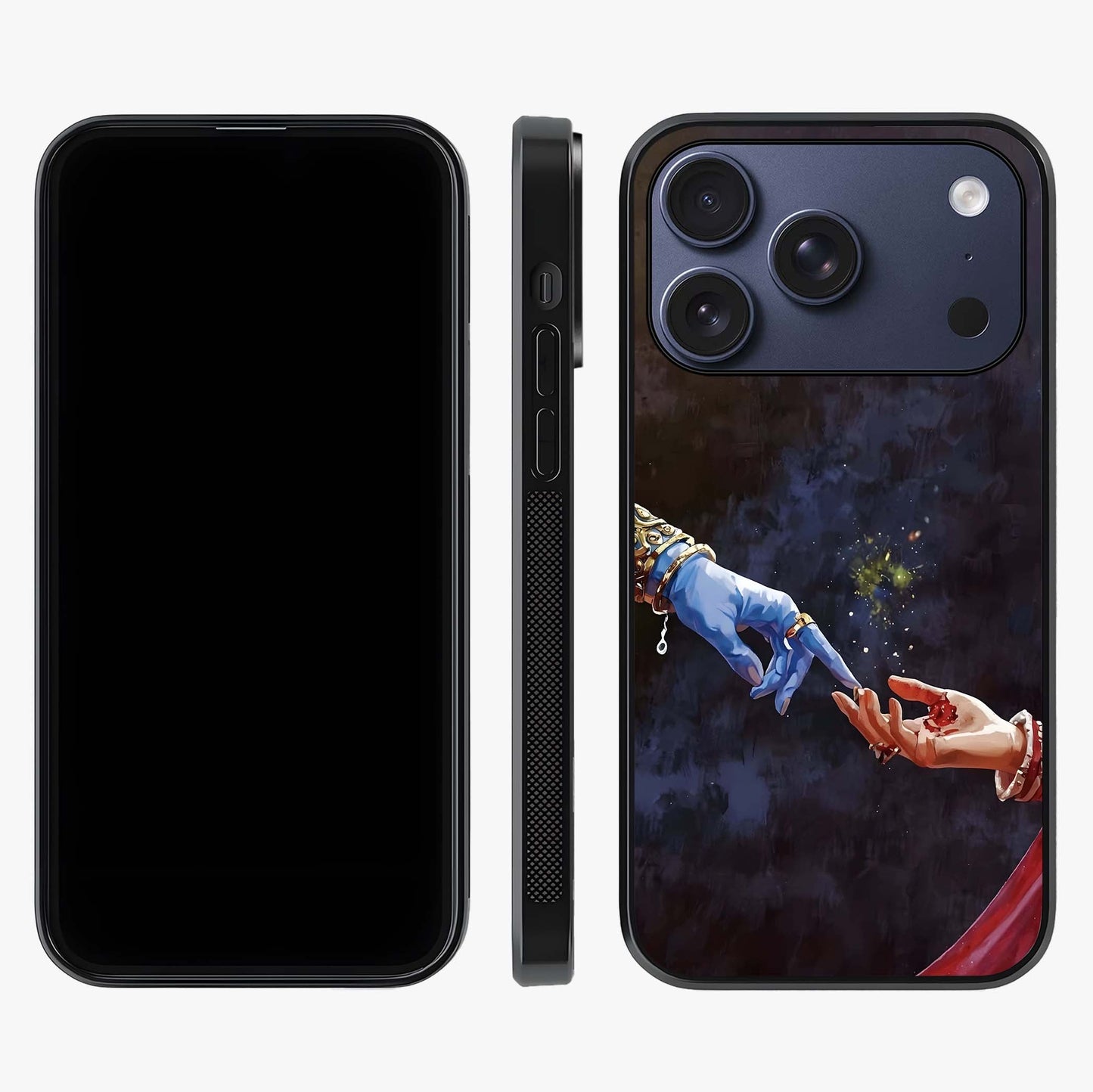 Divine Touch Eternal Glass Case displayed upright for full design visibility and premium finish.