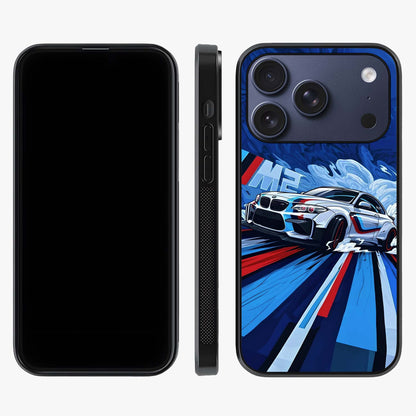 Drift Power Rush Glass Case displayed upright for full design visibility and premium finish.