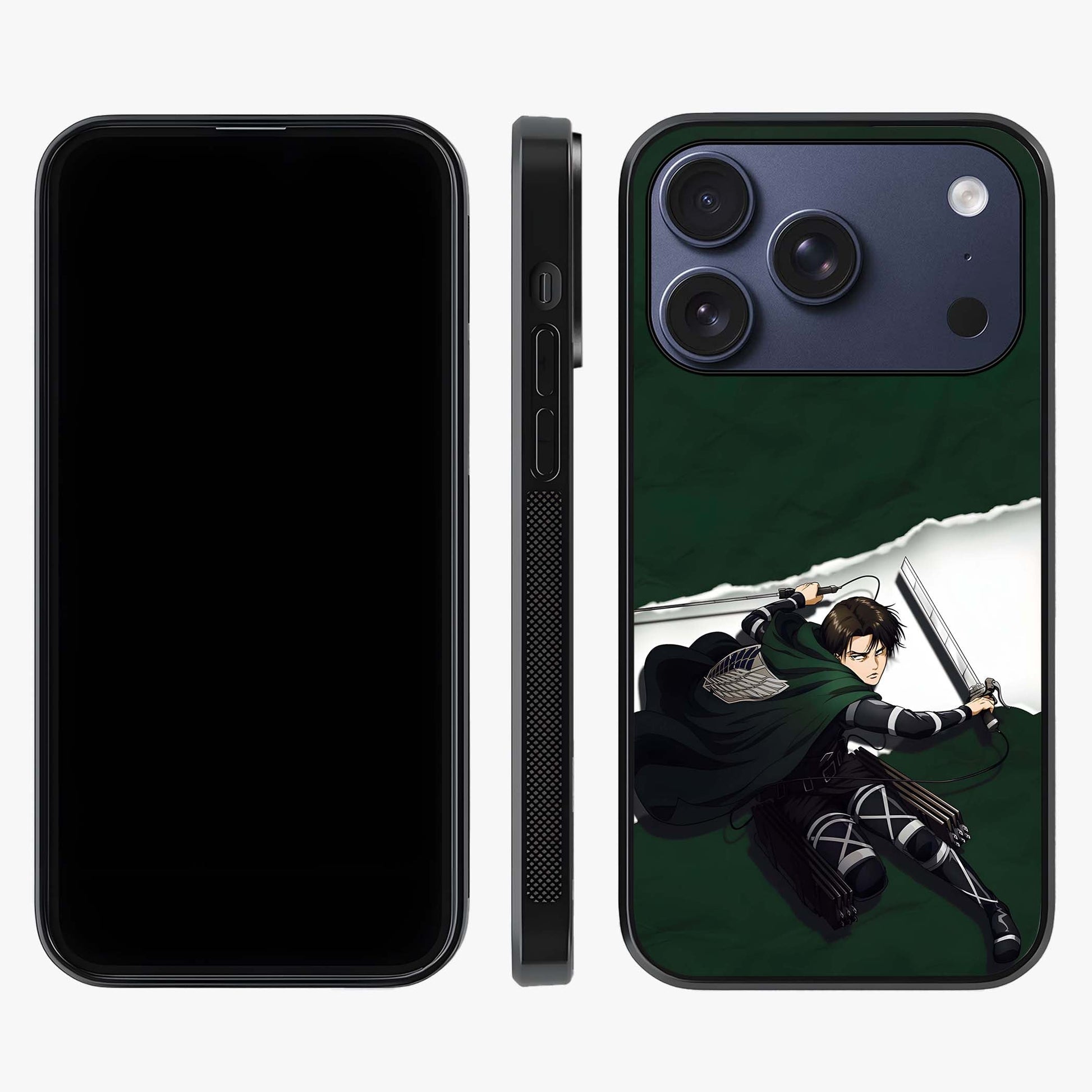 Emerald War Vanguard Glass Case displayed upright for full design visibility and premium finish.