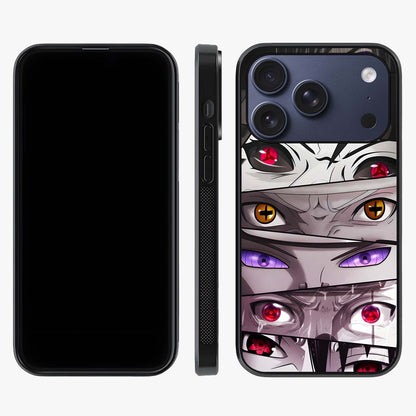 Eyes Of Destiny Glass Case displayed upright for full design visibility and premium finish.