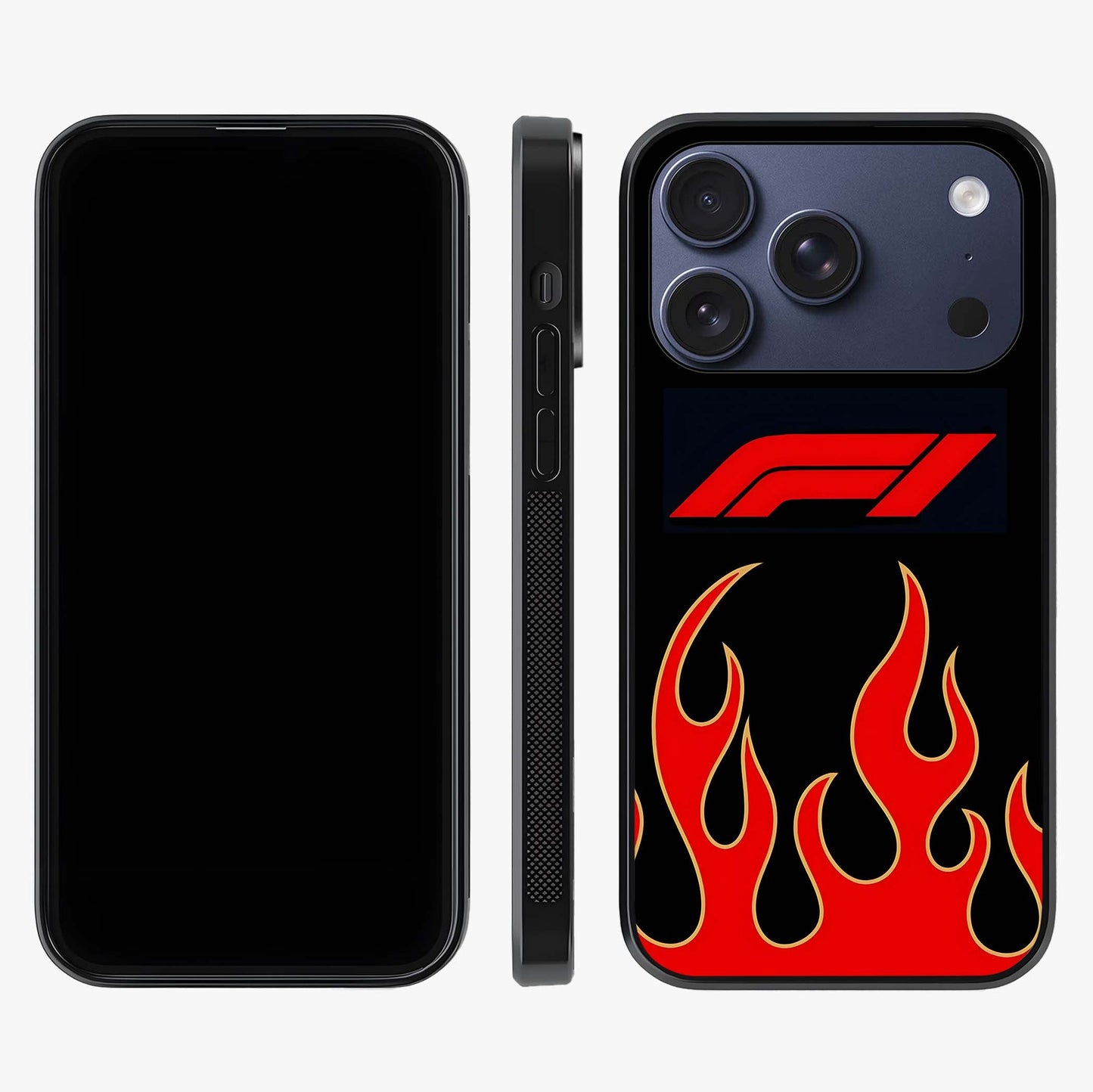 Fire F11 Glass Case displayed upright for full design visibility and premium finish.