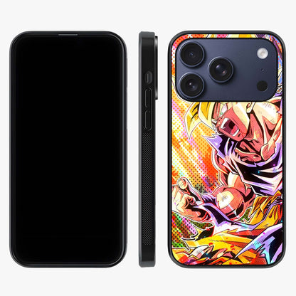 Firing Goku Glass Case displayed upright for full design visibility and premium finish.