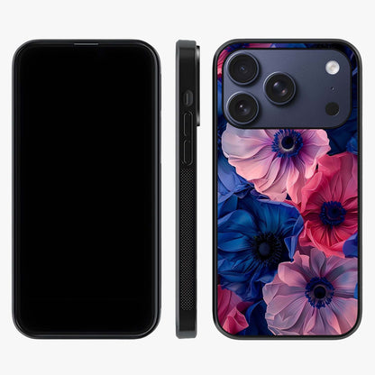 Flower Paper Art Pattern Glass Case displayed upright for full design visibility and premium finish.