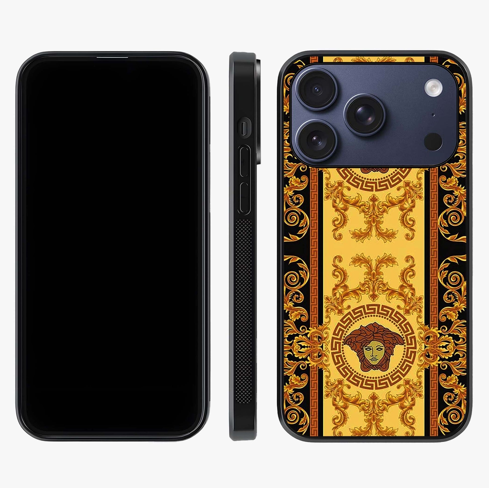 Golden Royal Heritage Glass Case displayed upright for full design visibility and premium finish.
