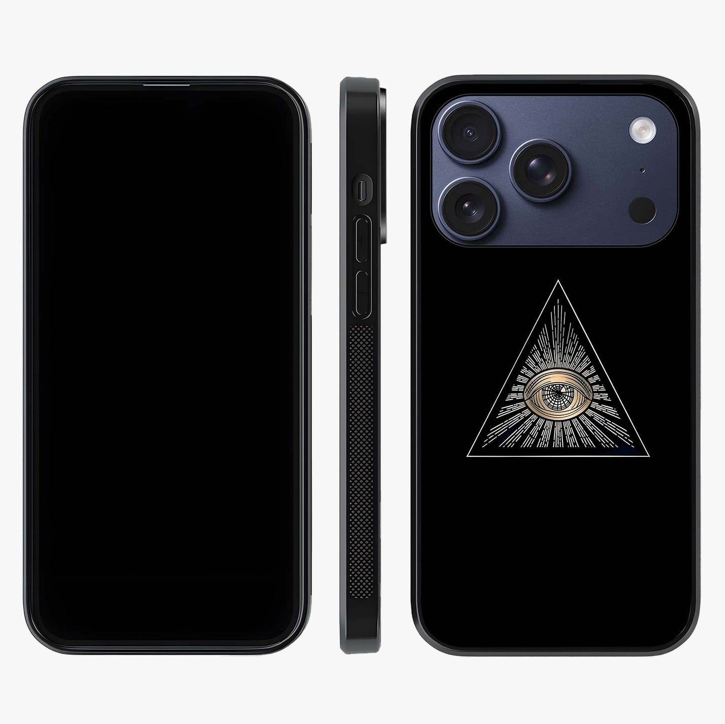 Illuminati Evil Glass Case displayed upright for full design visibility and premium finish.