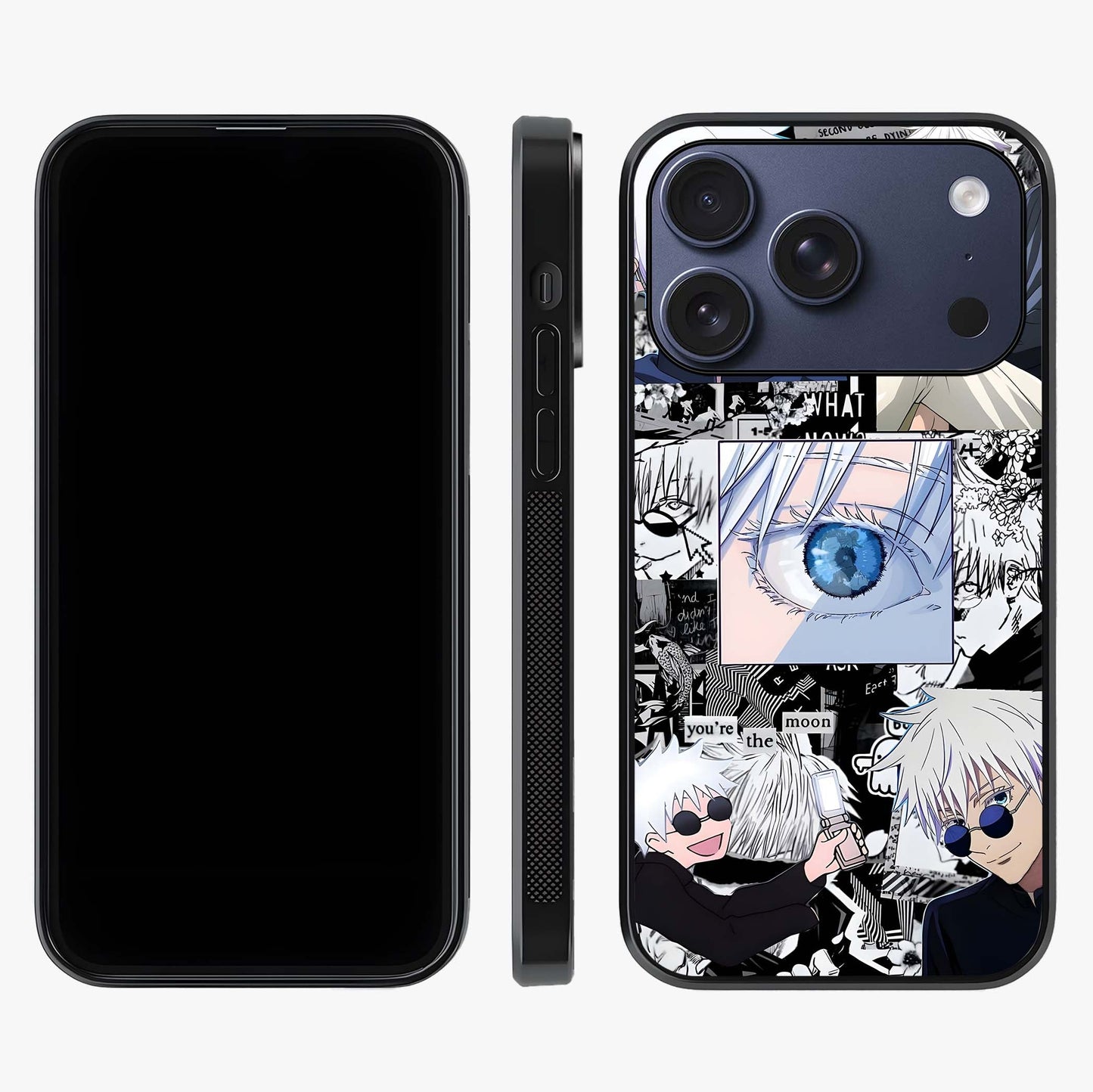 Infinity Sorcerer Chaos Glass Case displayed upright for full design visibility and premium finish.